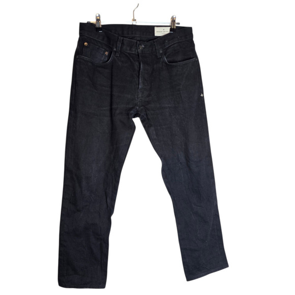 Imogene + Willie charlie black rigid slim leg denim jeans 31 men’s